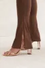 Scoop Neck Backless Jumpsuit in Brown sold by Oh Polly