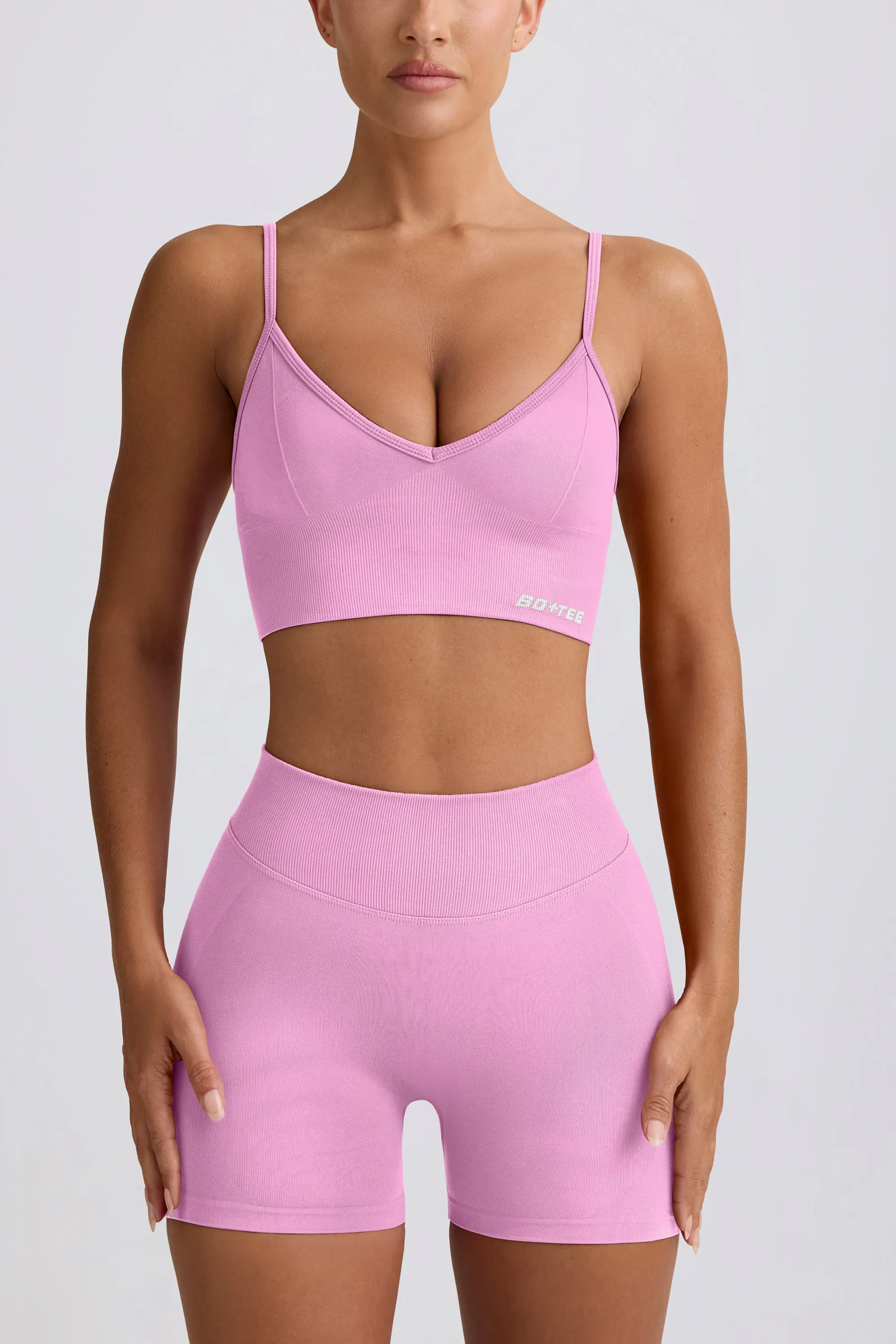 Define Luxe Mini Shorts in Bubblegum Pink sold by Oh Polly product image thumbnail 4