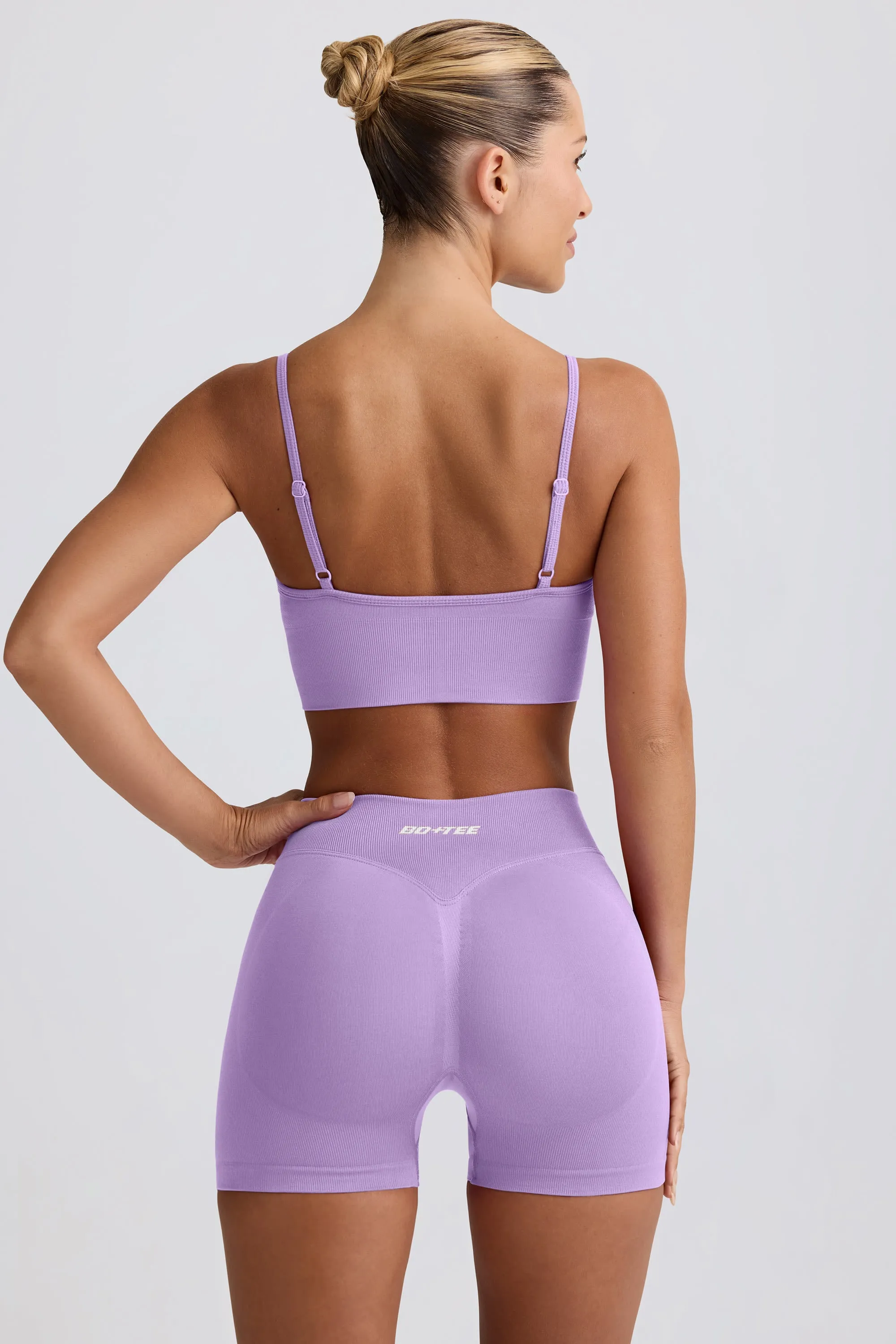 Define Luxe Mini Shorts in Lilac sold by Oh Polly product image thumbnail 2