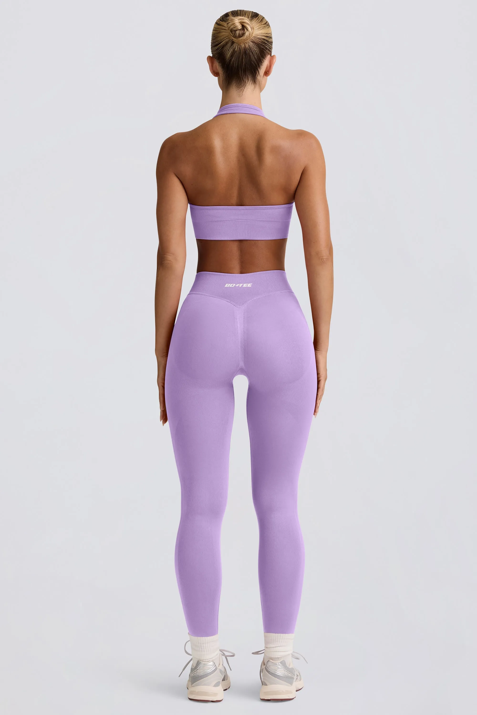 Define Luxe High-Waist Leggings in Lilac sold by Oh Polly product image thumbnail 2