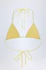 Broderie Anglaise Triangle Bikini Top in Lemon Yellow sold by Oh Polly