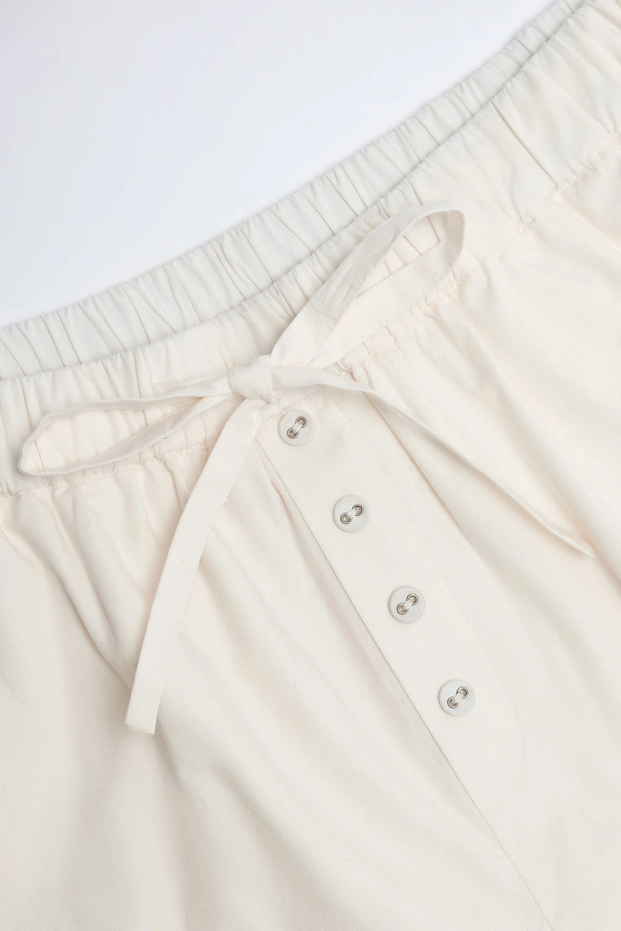 Mid-Rise Cotton-Poplin Shorts in White sold by Oh Polly product image thumbnail 4