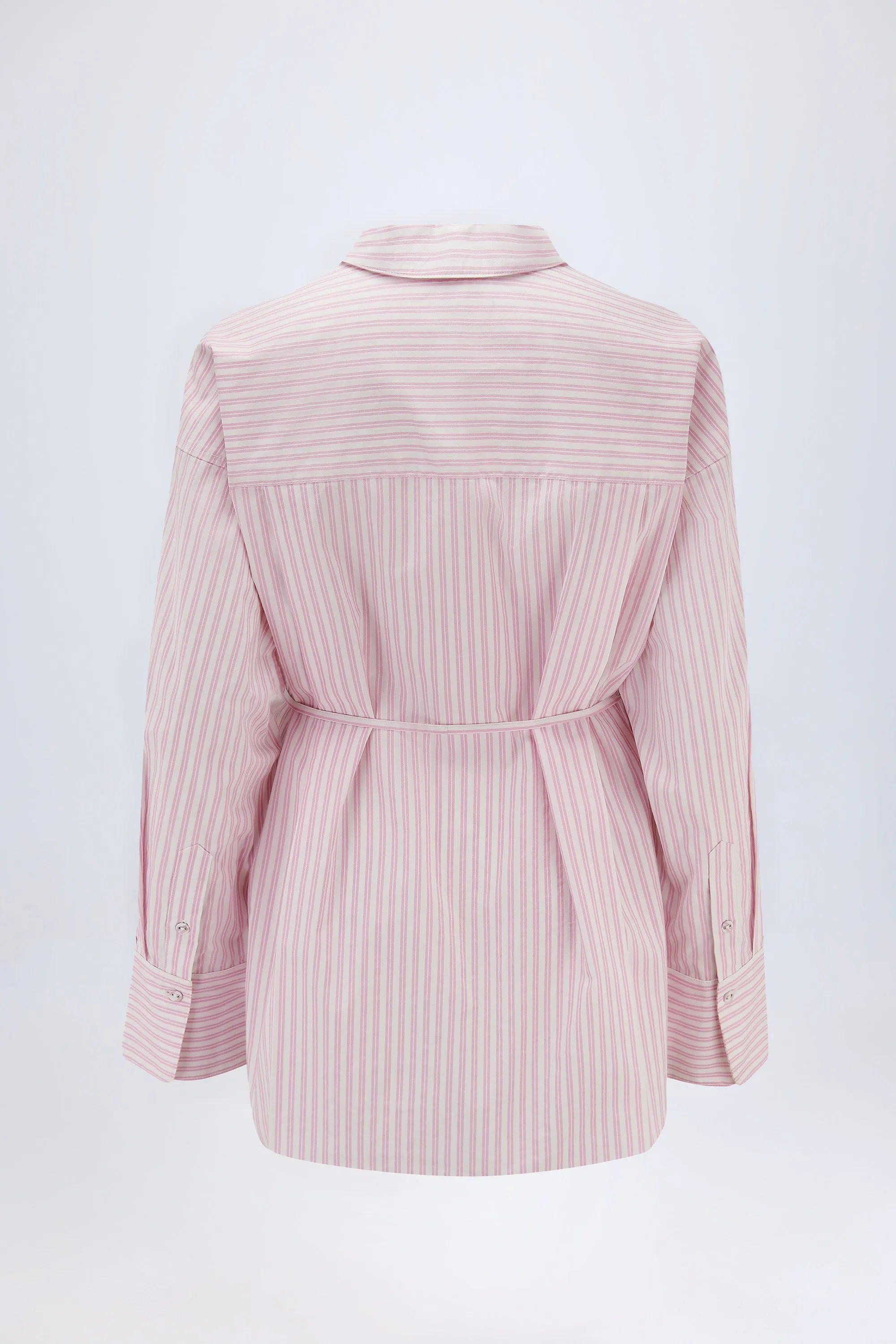 Oversized Shirt in Pink Stripe sold by Oh Polly product image thumbnail 3