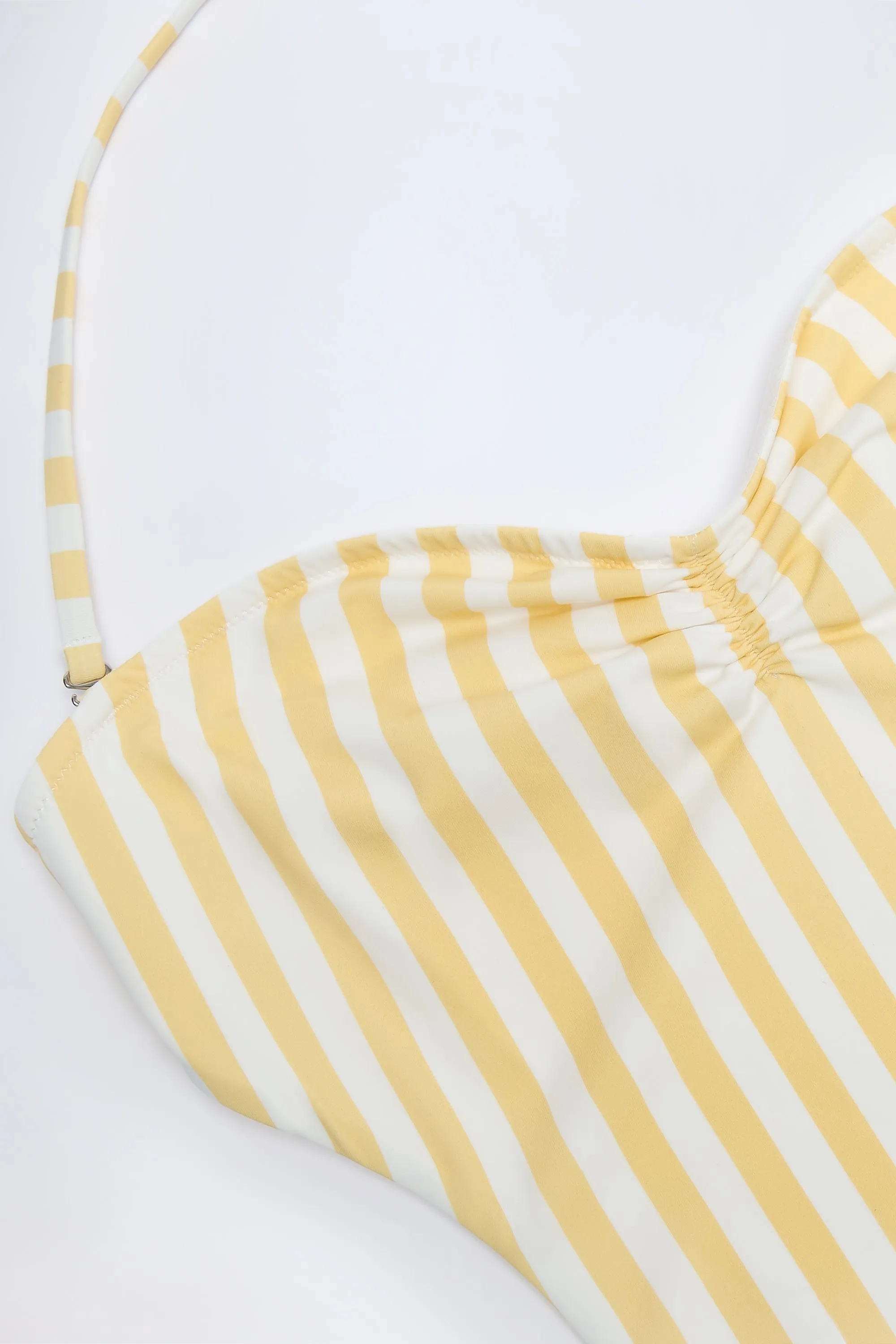 Cut-Out Halterneck Swimsuit in Lemon sold by Oh Polly product image thumbnail 4