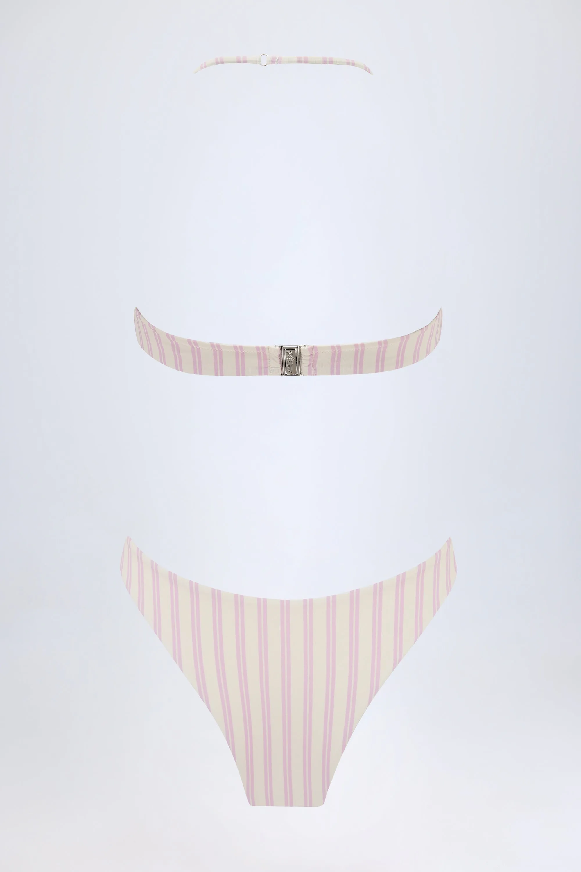 Cut-Out Halterneck Swimsuit in Mauve sold by Oh Polly product image thumbnail 3