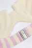Underwired Halterneck Balconette Bikini Top in Mauve Stripe sold by Oh Polly