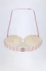 Underwired Halterneck Balconette Bikini Top in Mauve Stripe sold by Oh Polly
