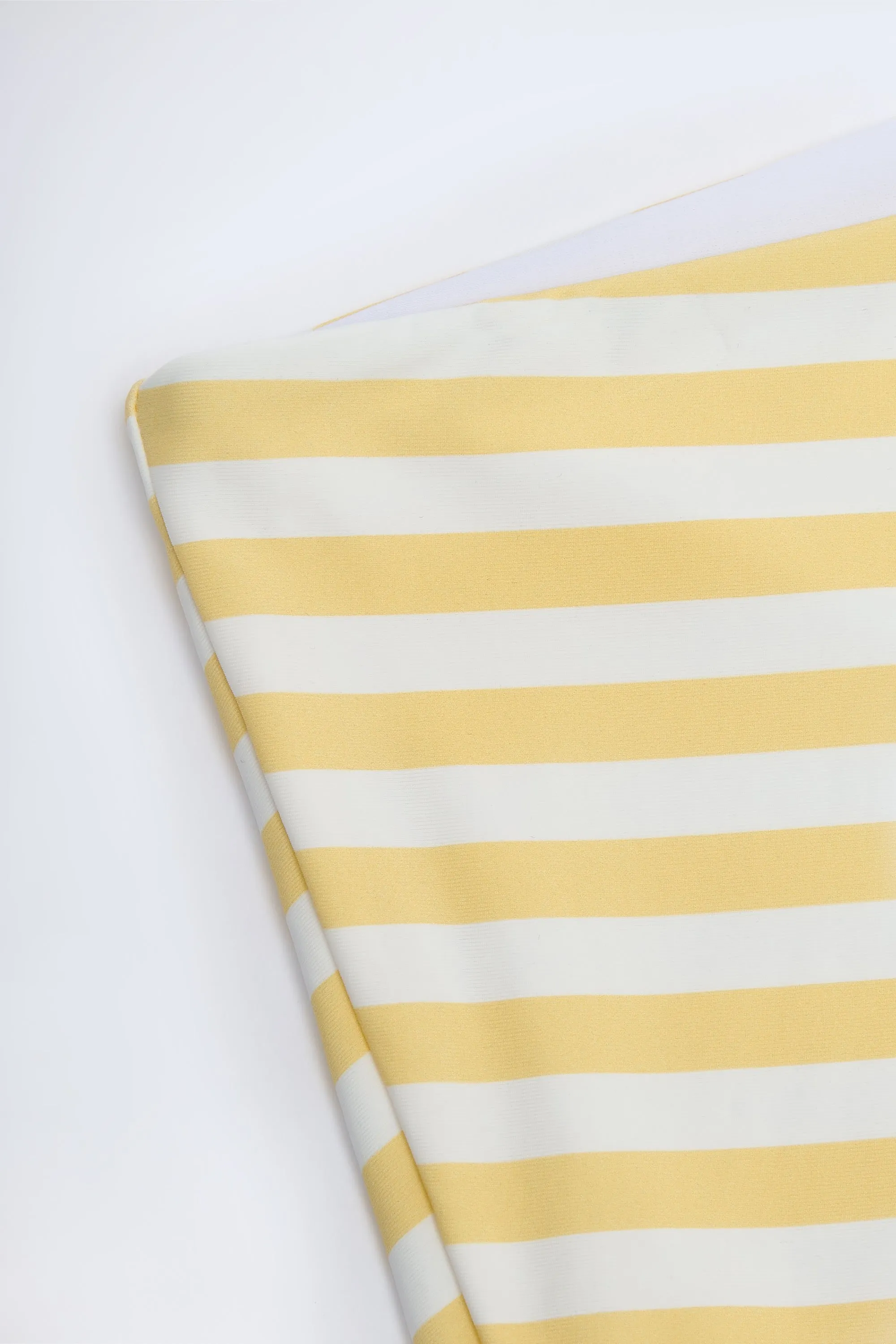 Mid-Rise Hot Pants in Lemon Yellow Stripe sold by Oh Polly product image thumbnail 4