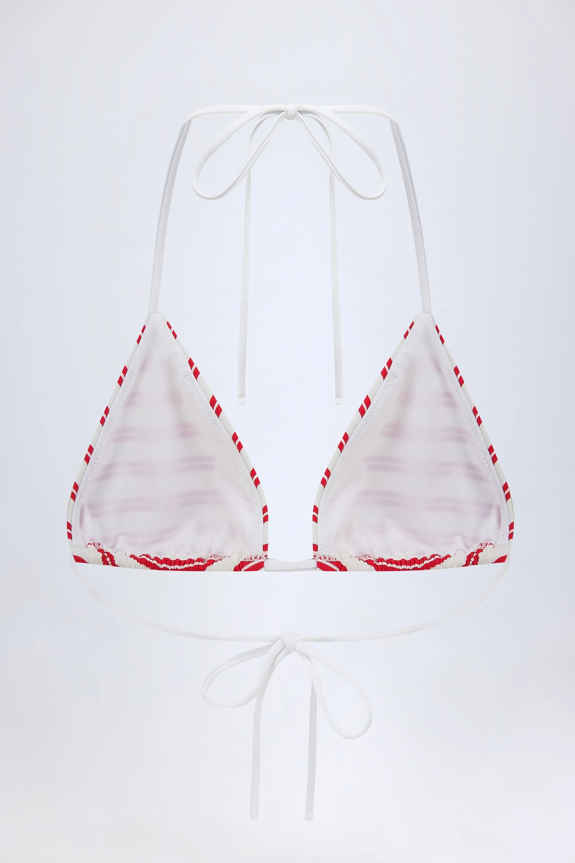 Triangle Bikini Top in Cherry Red sold by Oh Polly product image thumbnail 3