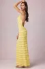 Ruffled Backless Halterneck Maxi Dress in Lemon Yellow sold by Oh Polly