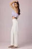 Mid-Rise Barrel-Leg Jeans in Ecru Wash sold by Oh Polly