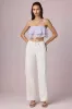 Mid-Rise Barrel-Leg Jeans in Ecru Wash sold by Oh Polly