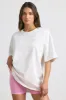 Oversized Short-Sleeve T-shirt in White sold by Oh Polly