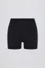 Soft Active Crossover Pocket Shorts in Black sold by Oh Polly