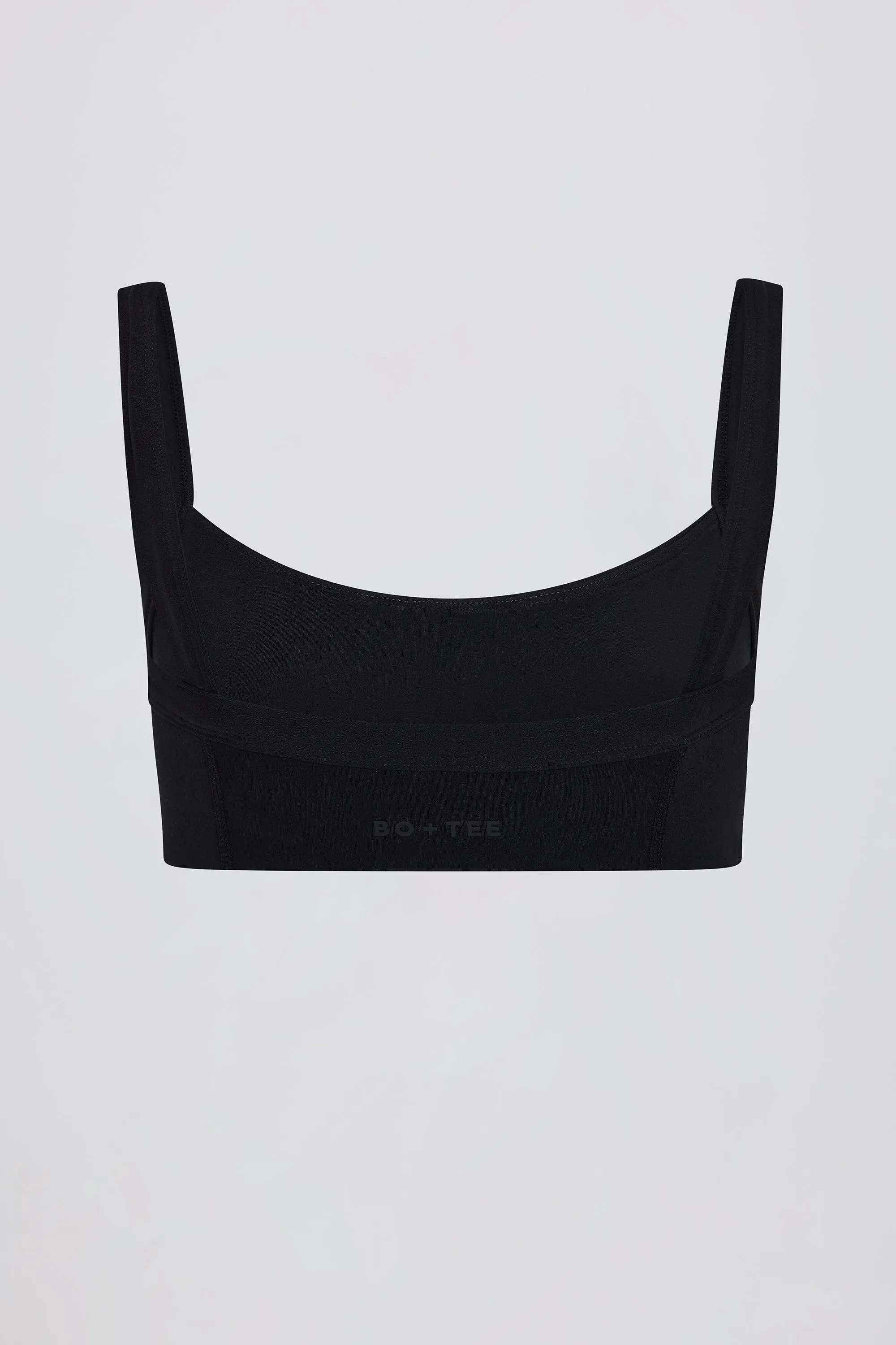 Soft Active Seam-Detail Sports Bra in Black sold by Oh Polly product image thumbnail 5