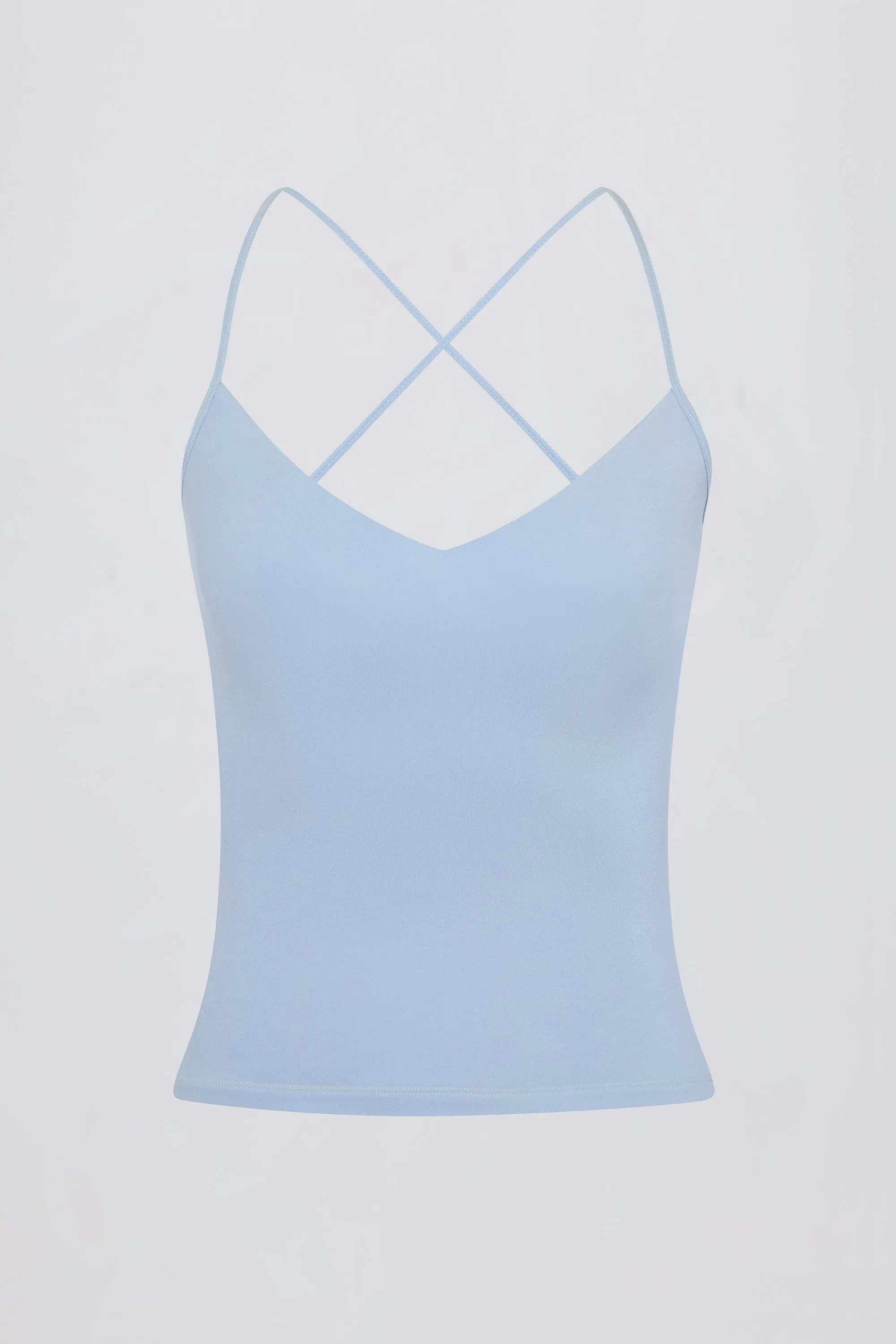 Cross-Back Tank Top in Sky sold by Oh Polly product image thumbnail 4