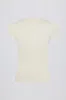 Cut-Out Longline T-Shirt in Cream sold by Oh Polly