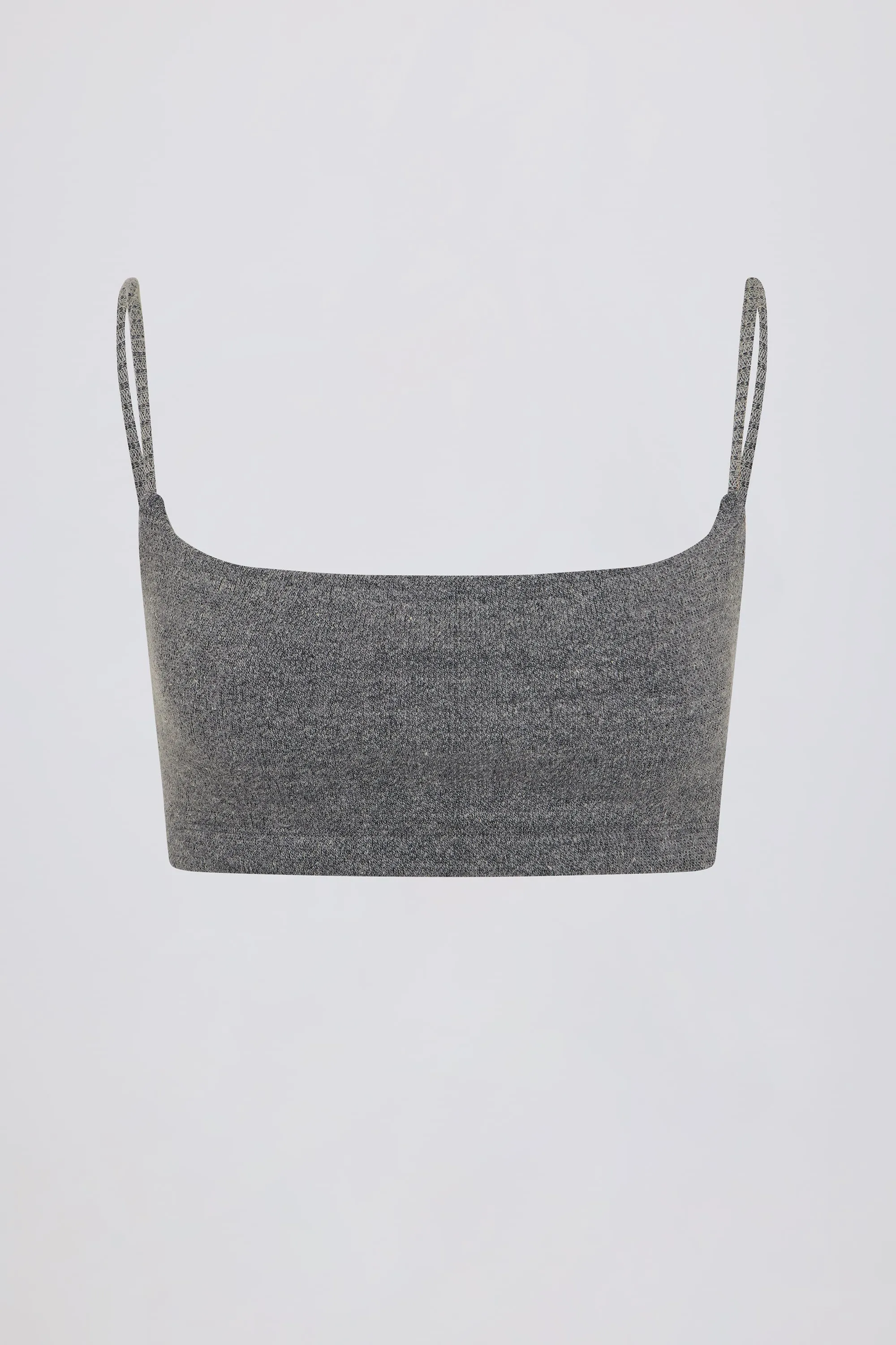 Square-Neck Bralette in Dark Grey sold by Oh Polly product image thumbnail 4