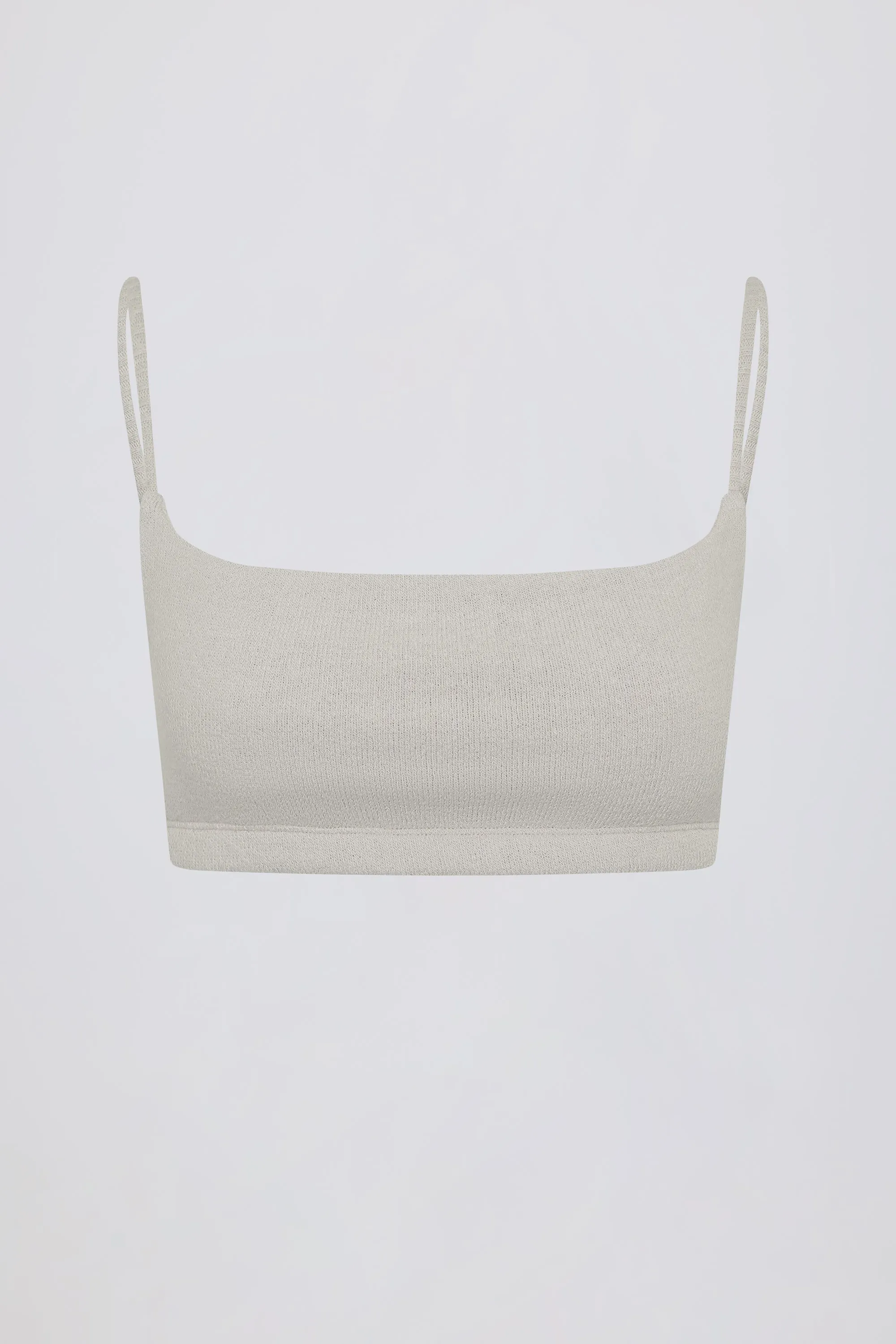 Square-Neck Bralette in Light Grey sold by Oh Polly product image thumbnail 4