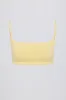 Square-Neck Bralette in Lemon sold by Oh Polly