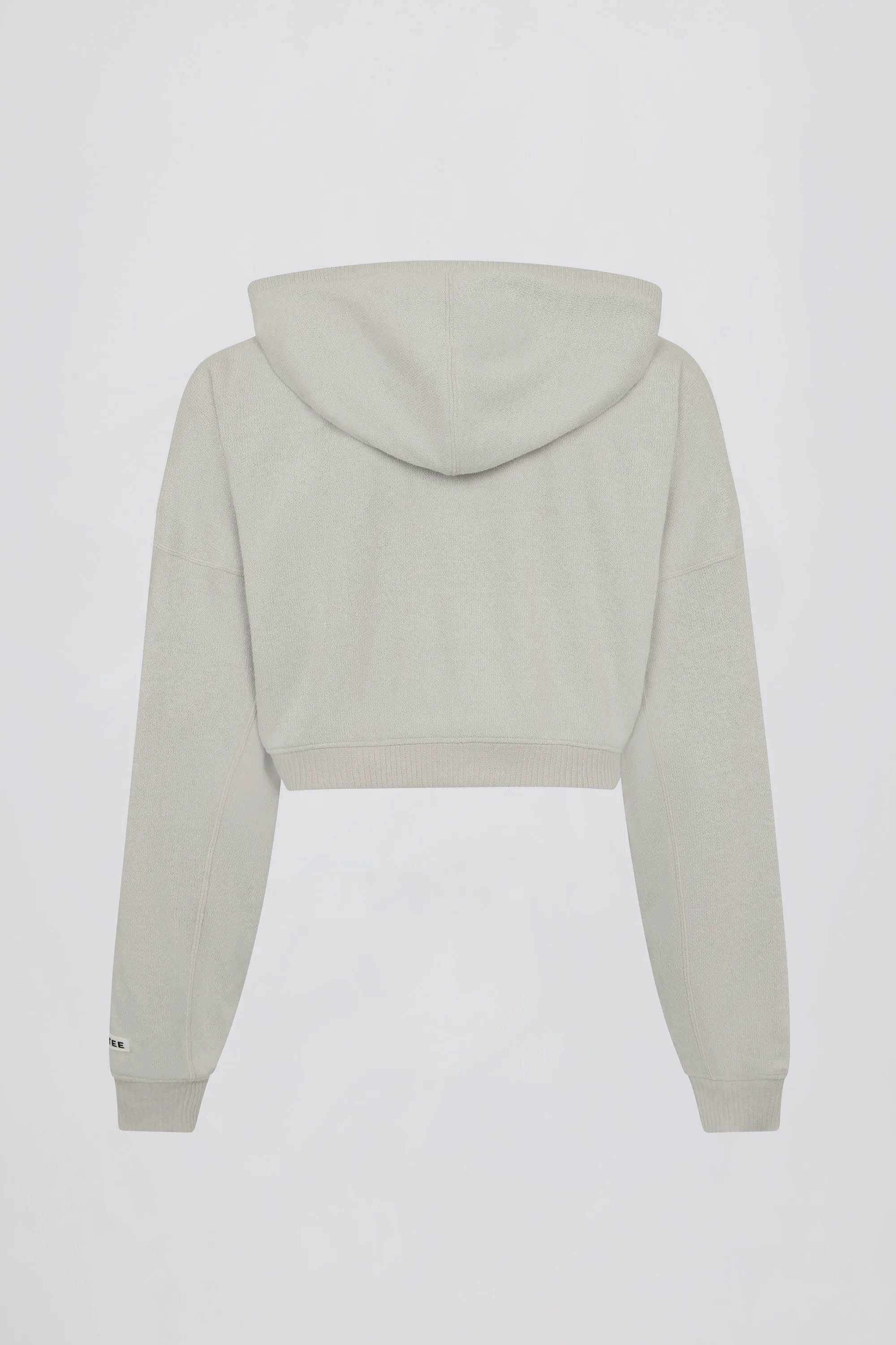 Lightweight Knit V-Neck Oversized Jumper in Light Grey sold by Oh Polly product image thumbnail 5