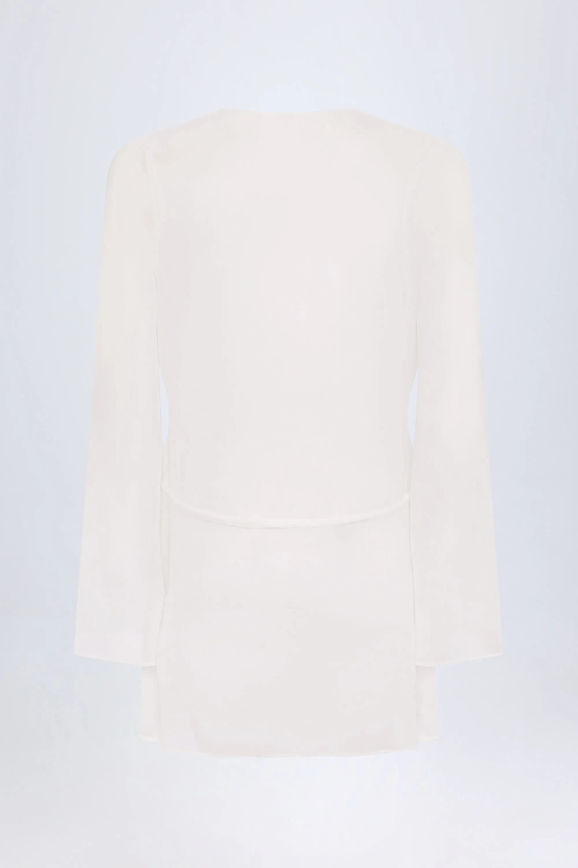 Cowl-Neck Mini Dress in White sold by Oh Polly product image thumbnail 4