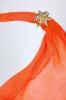 Cowl-Neck Hardware-Detail Maxi Dress in Orange Orchid Print sold by Oh Polly