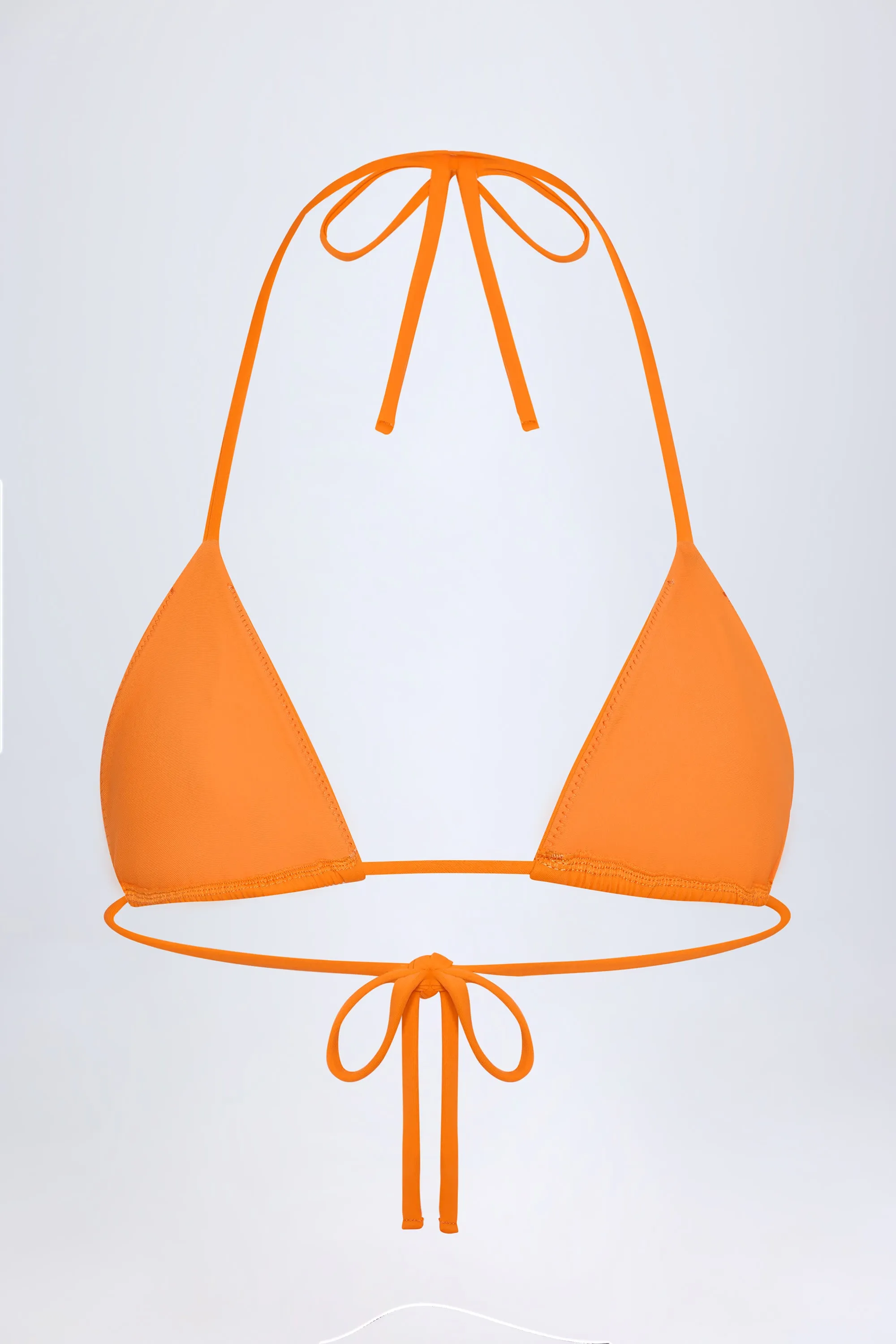 Triangle Bikini Top in Orange Tropical Print sold by Oh Polly product image thumbnail 4
