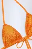 Triangle Bikini Top in Orange Tropical Hotfix sold by Oh Polly