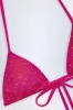 Triangle Bikini Top in Pink Tropical Hotfix sold by Oh Polly
