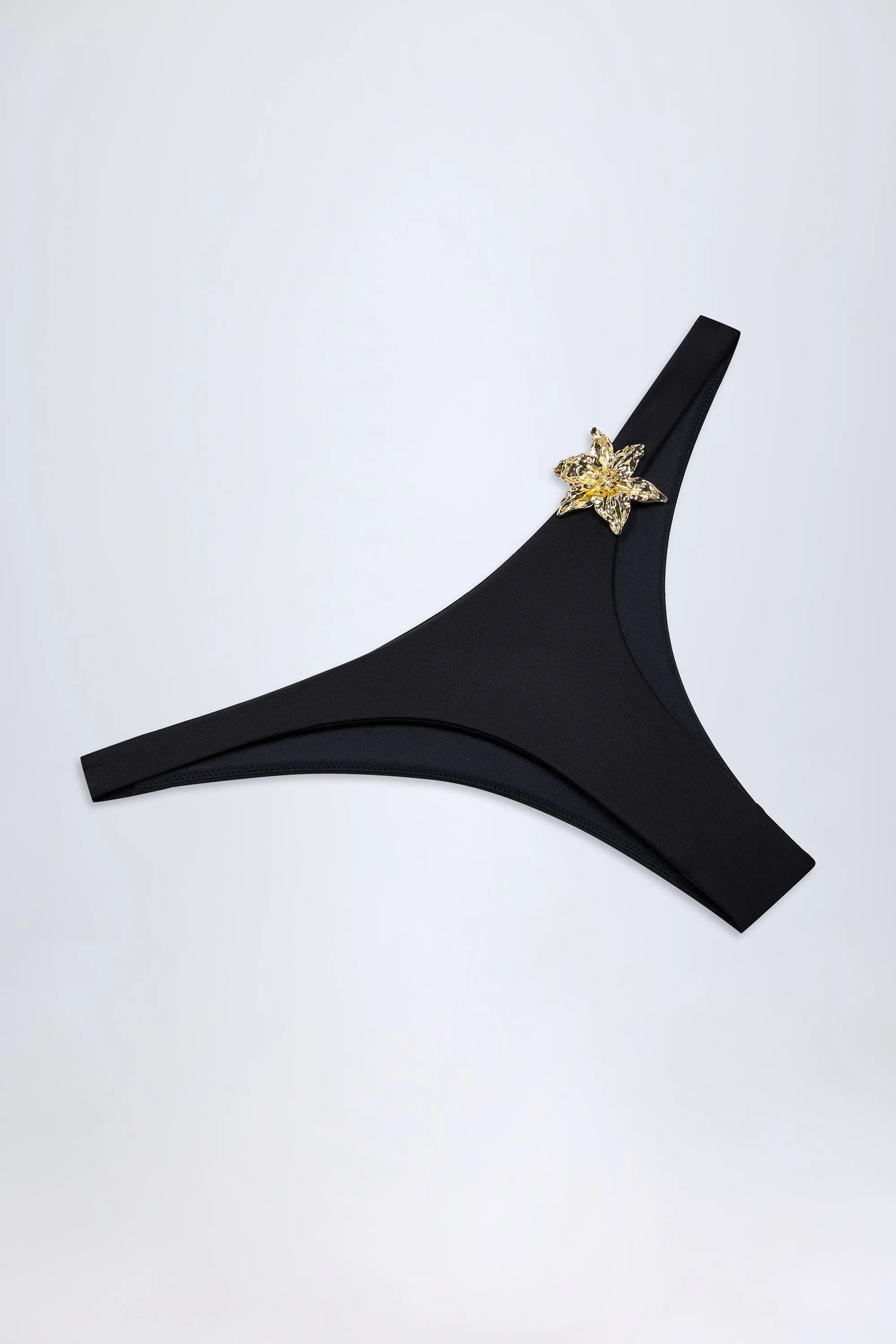 Hardware-Detail Cheeky Bikini Bottoms in Black sold by Oh Polly product image thumbnail 5