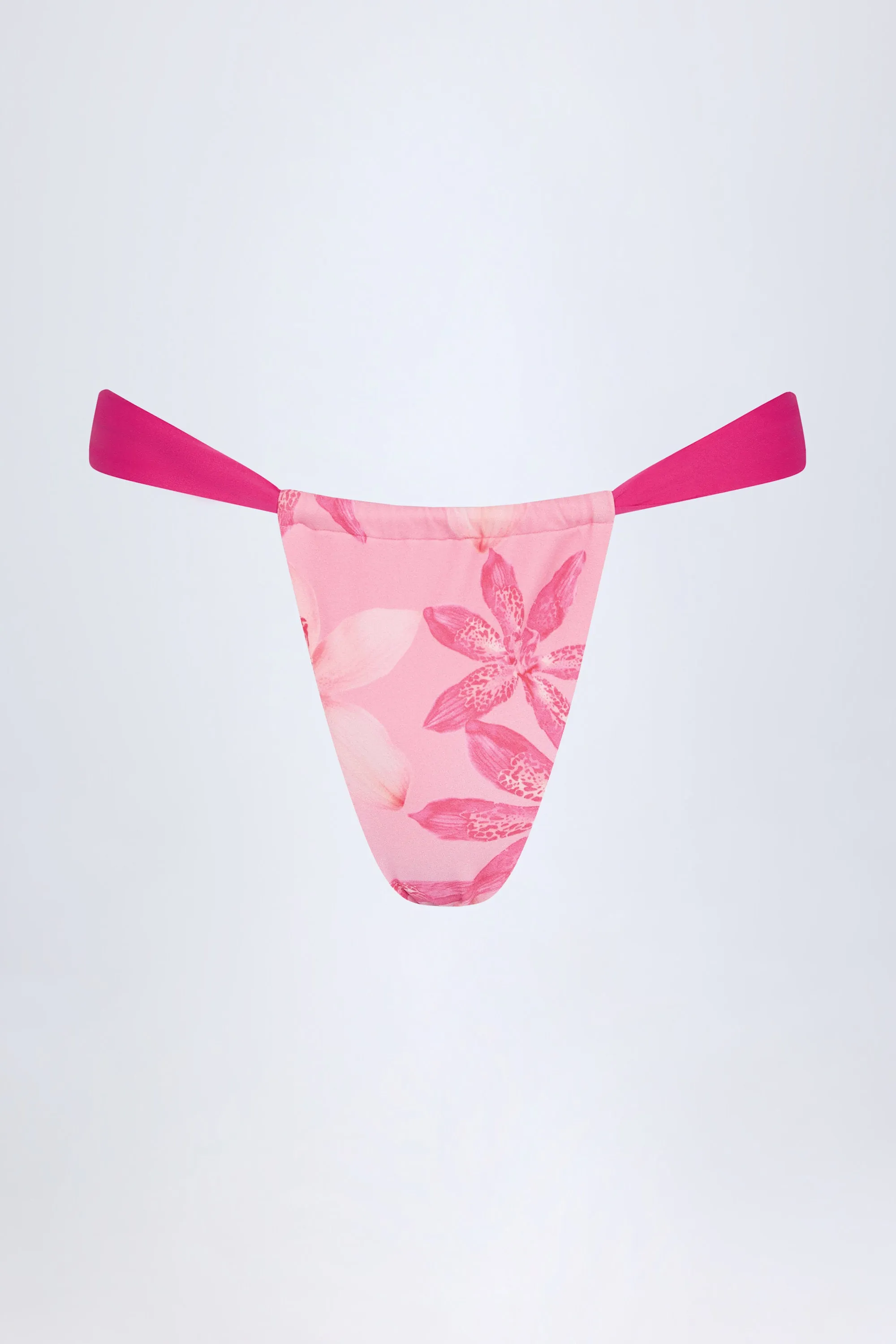 Cheeky Bikini Bottoms in Pink Orchid Print sold by Oh Polly product image thumbnail 3