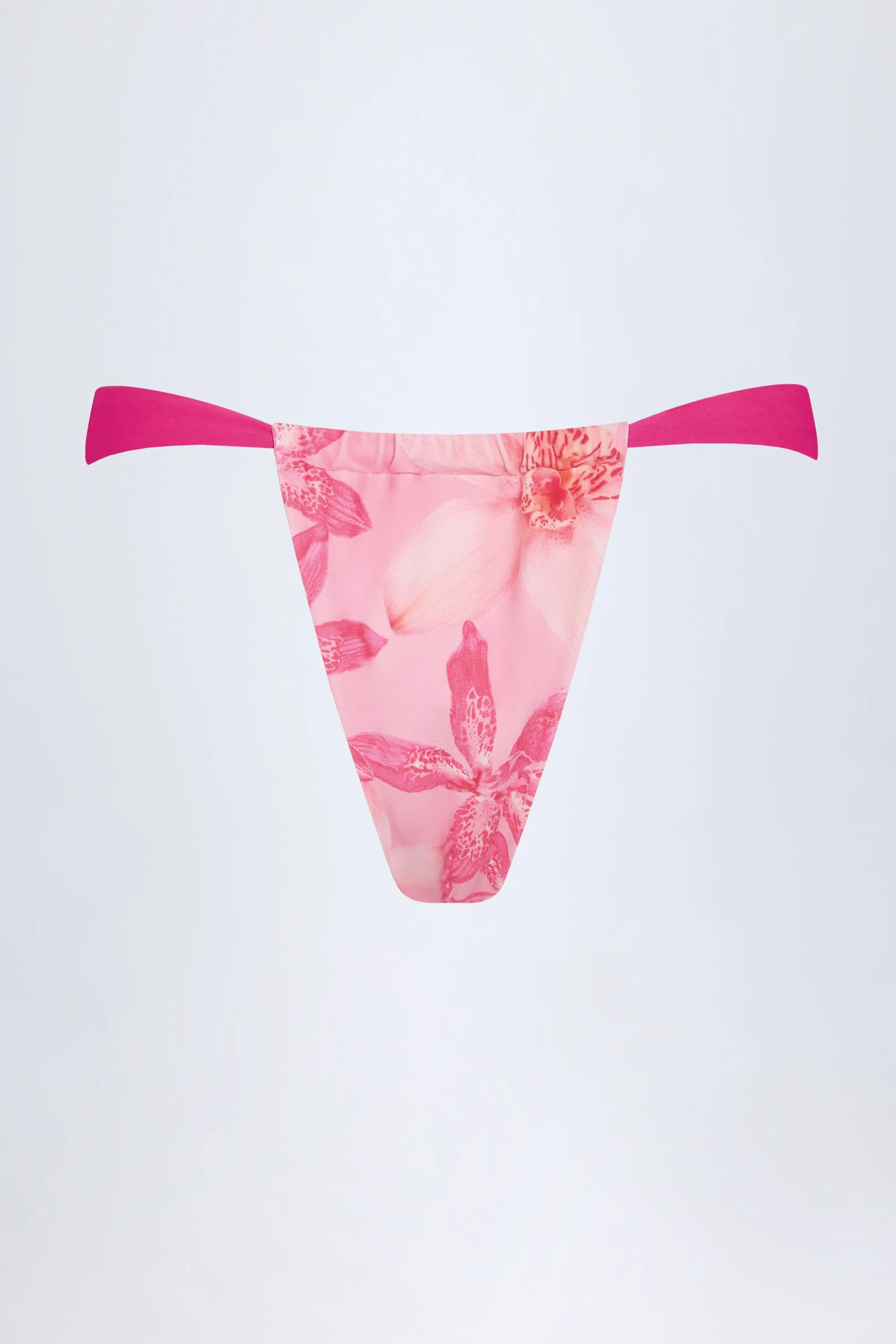 Cheeky Bikini Bottoms in Pink Orchid Print sold by Oh Polly product image thumbnail 4