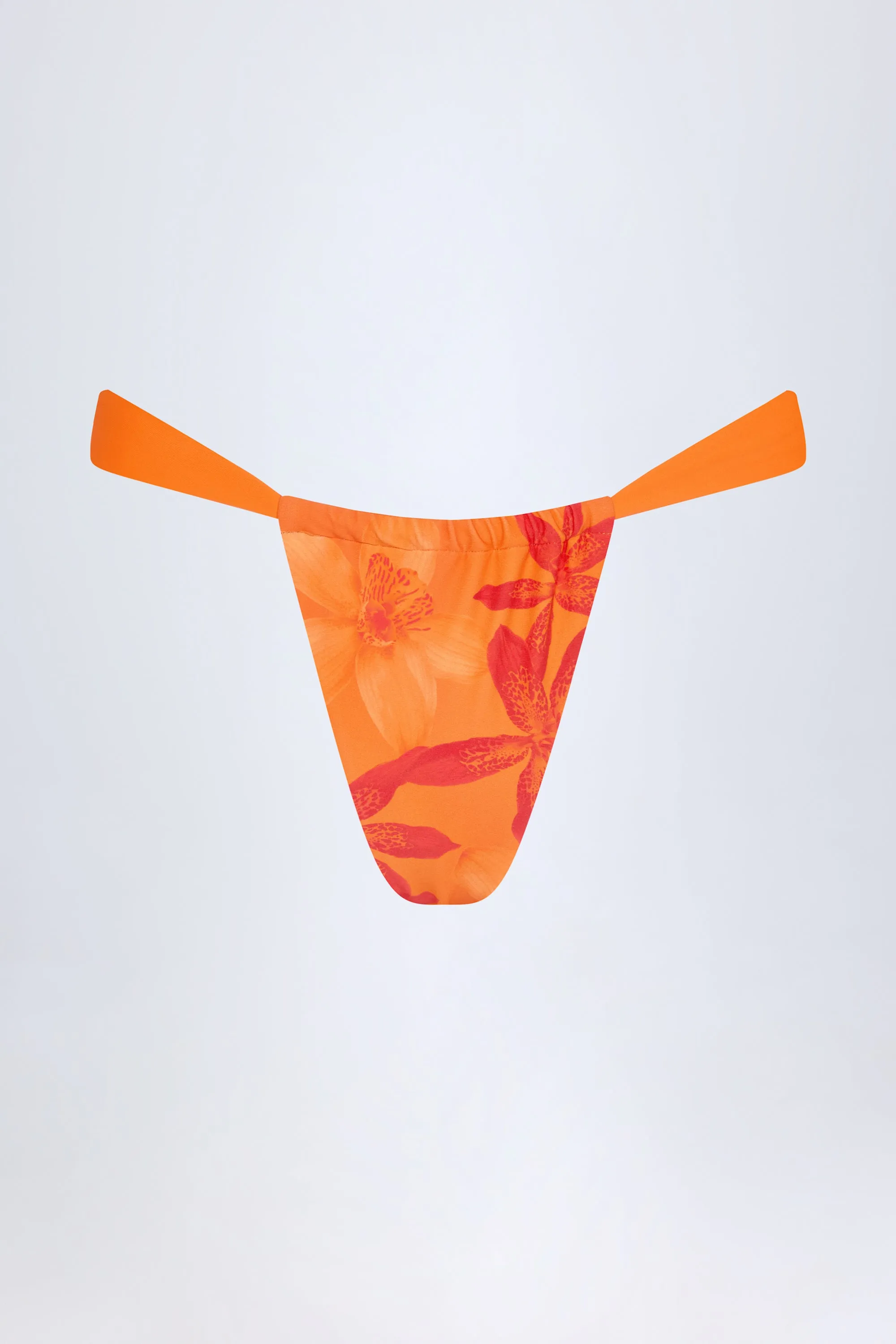 Cheeky Bikini Bottoms in Orange Orchid Print sold by Oh Polly product image thumbnail 3
