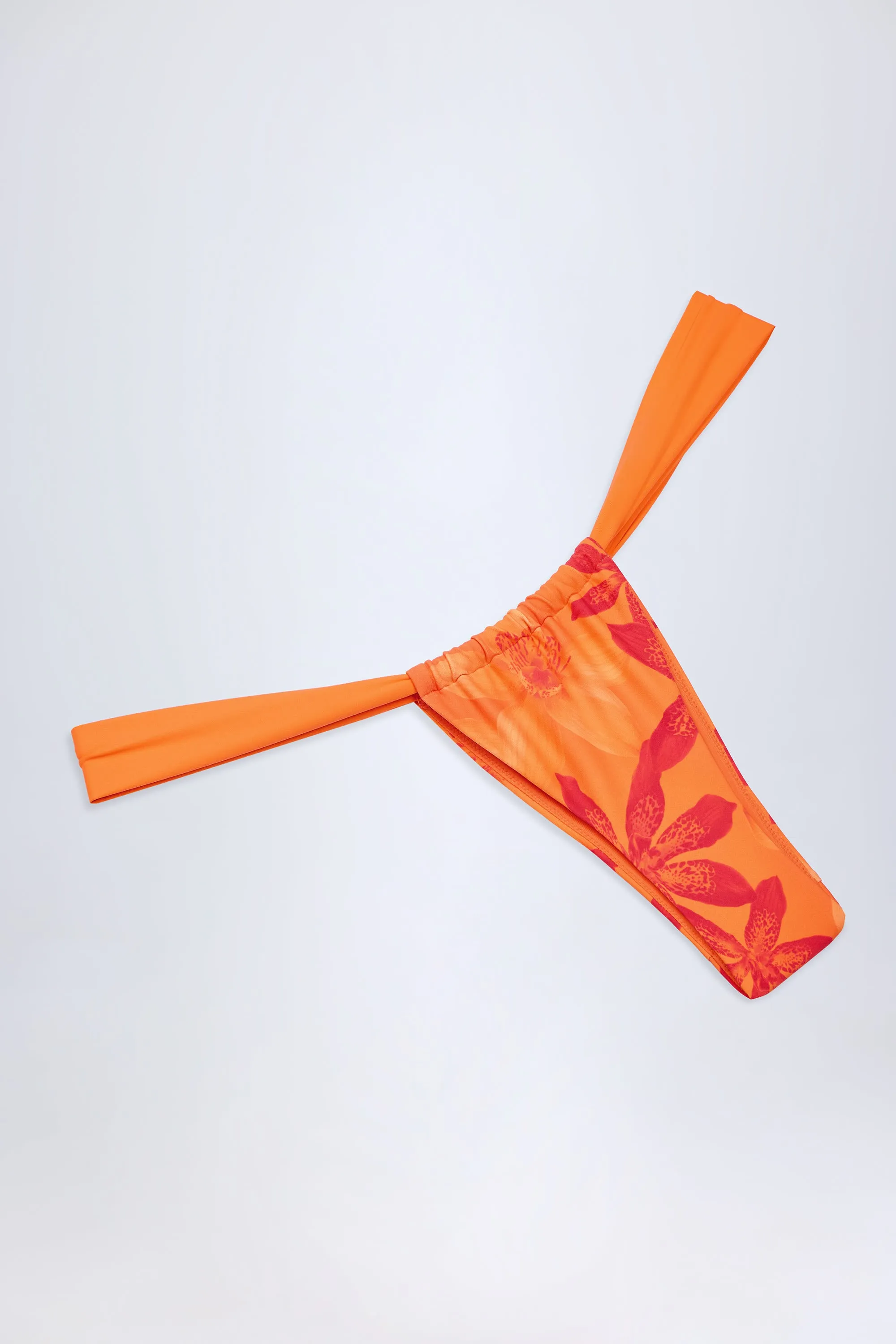 Cheeky Bikini Bottoms in Orange Orchid Print sold by Oh Polly product image thumbnail 5