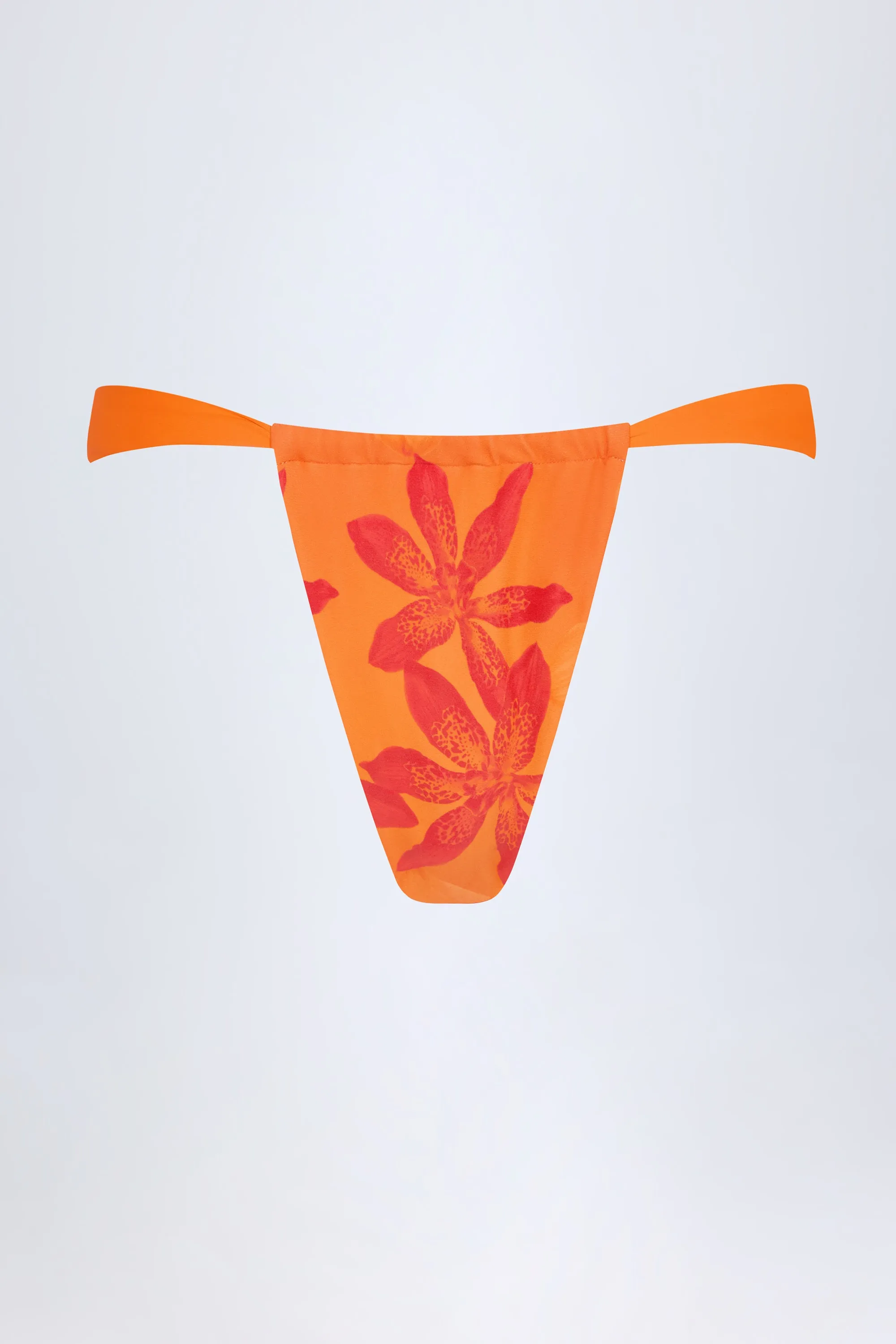 Cheeky Bikini Bottoms in Orange Orchid Print sold by Oh Polly product image thumbnail 4