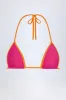 Triangle Bikini Top in Fuchsia Pink sold by Oh Polly