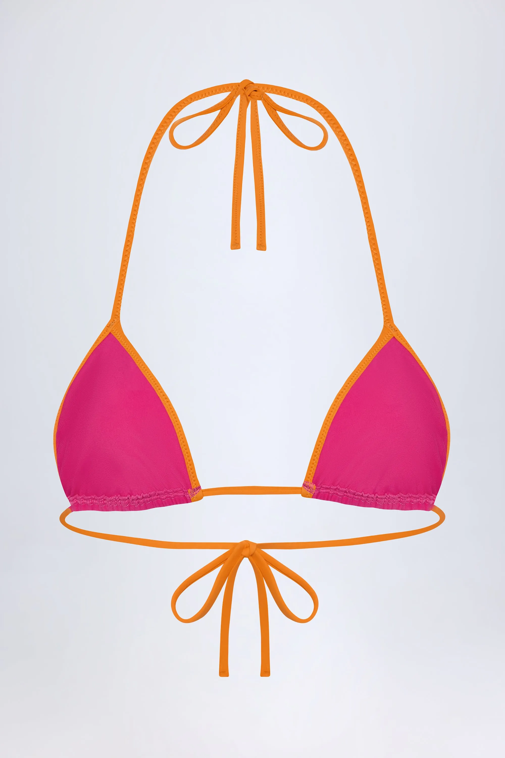 Triangle Bikini Top in Fuchsia Pink sold by Oh Polly product image thumbnail 4
