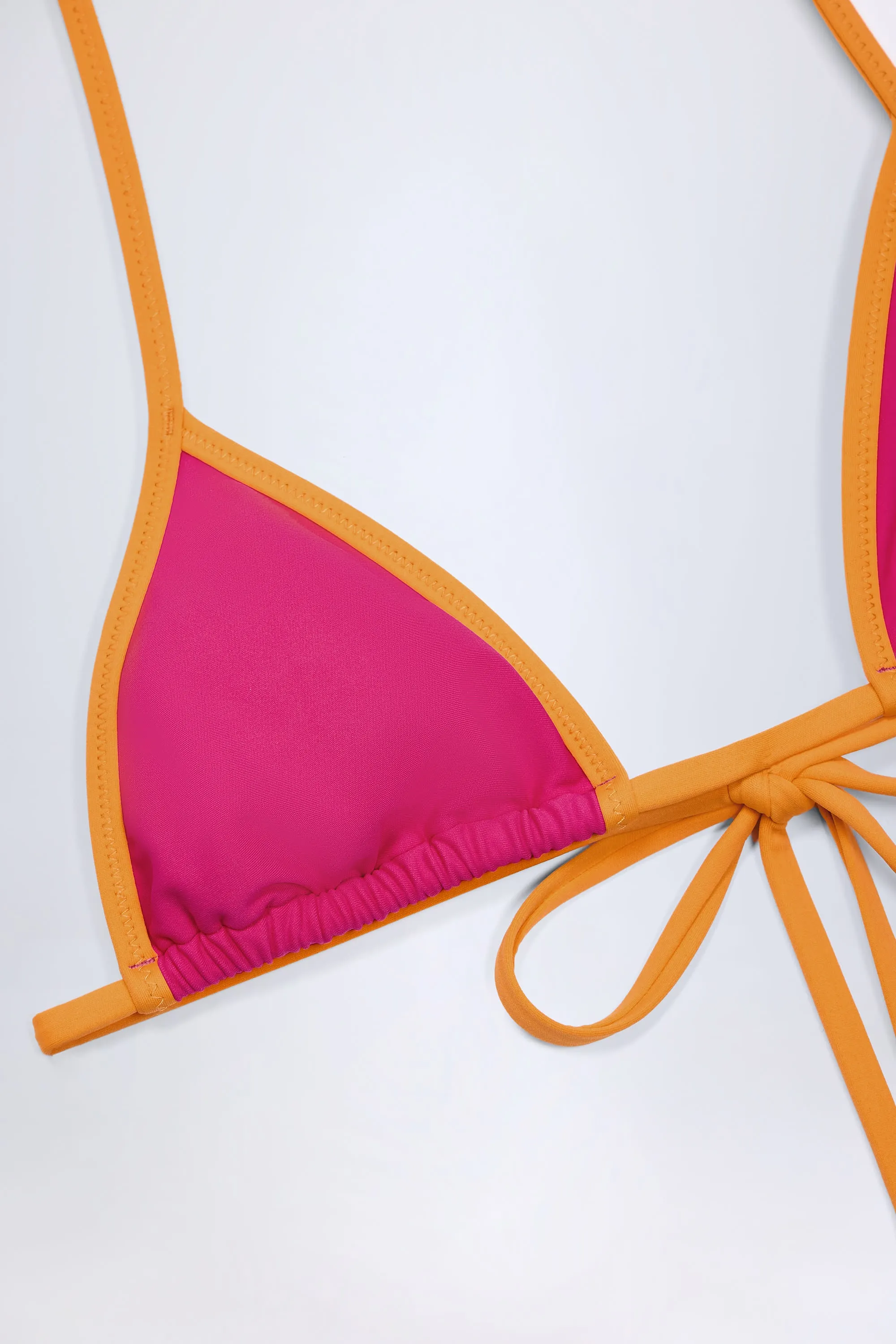 Triangle Bikini Top in Fuchsia Pink sold by Oh Polly product image thumbnail 5
