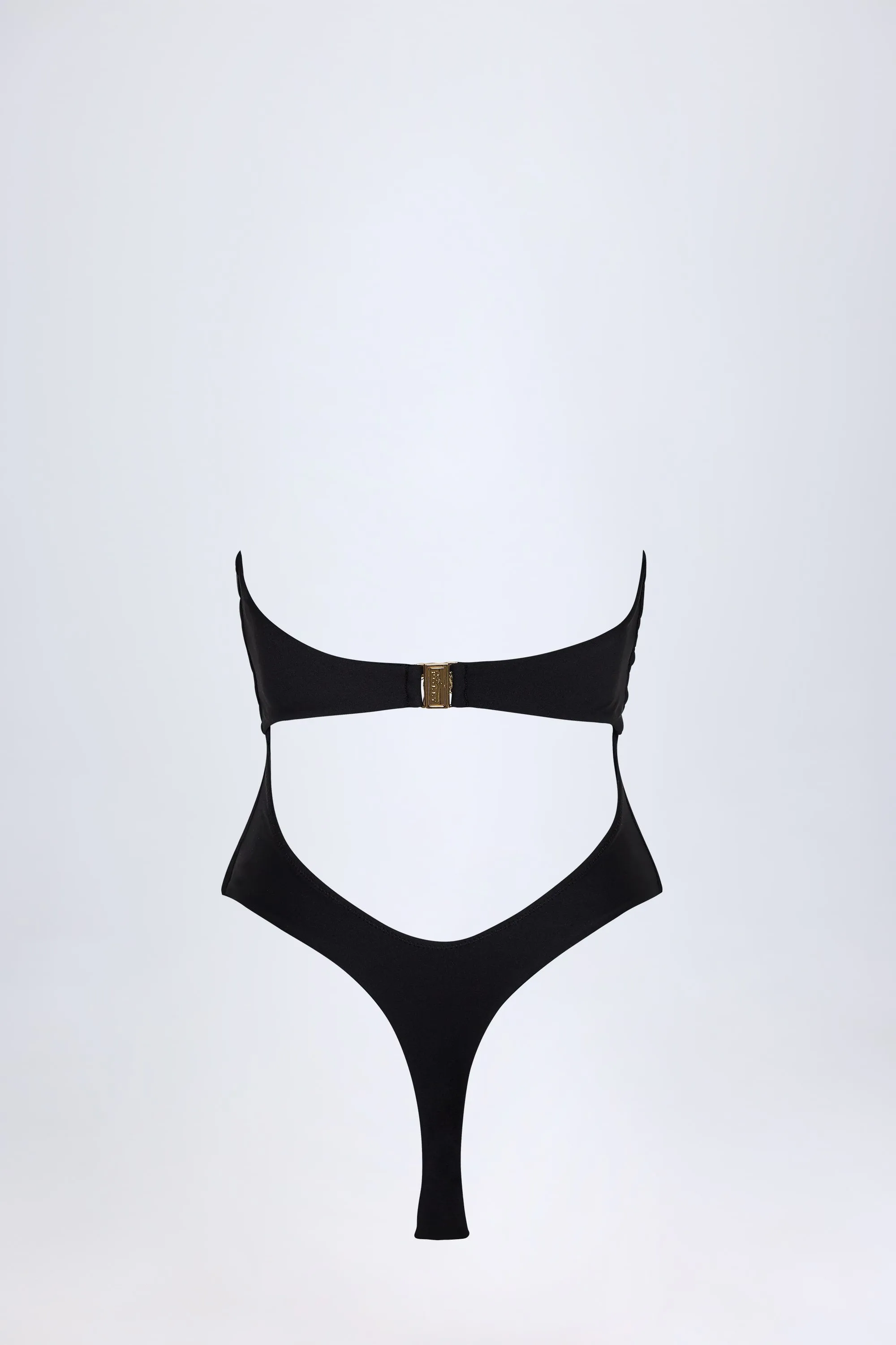 Cut-Out Hardware-Detail Swimsuit in Black sold by Oh Polly product image thumbnail 4