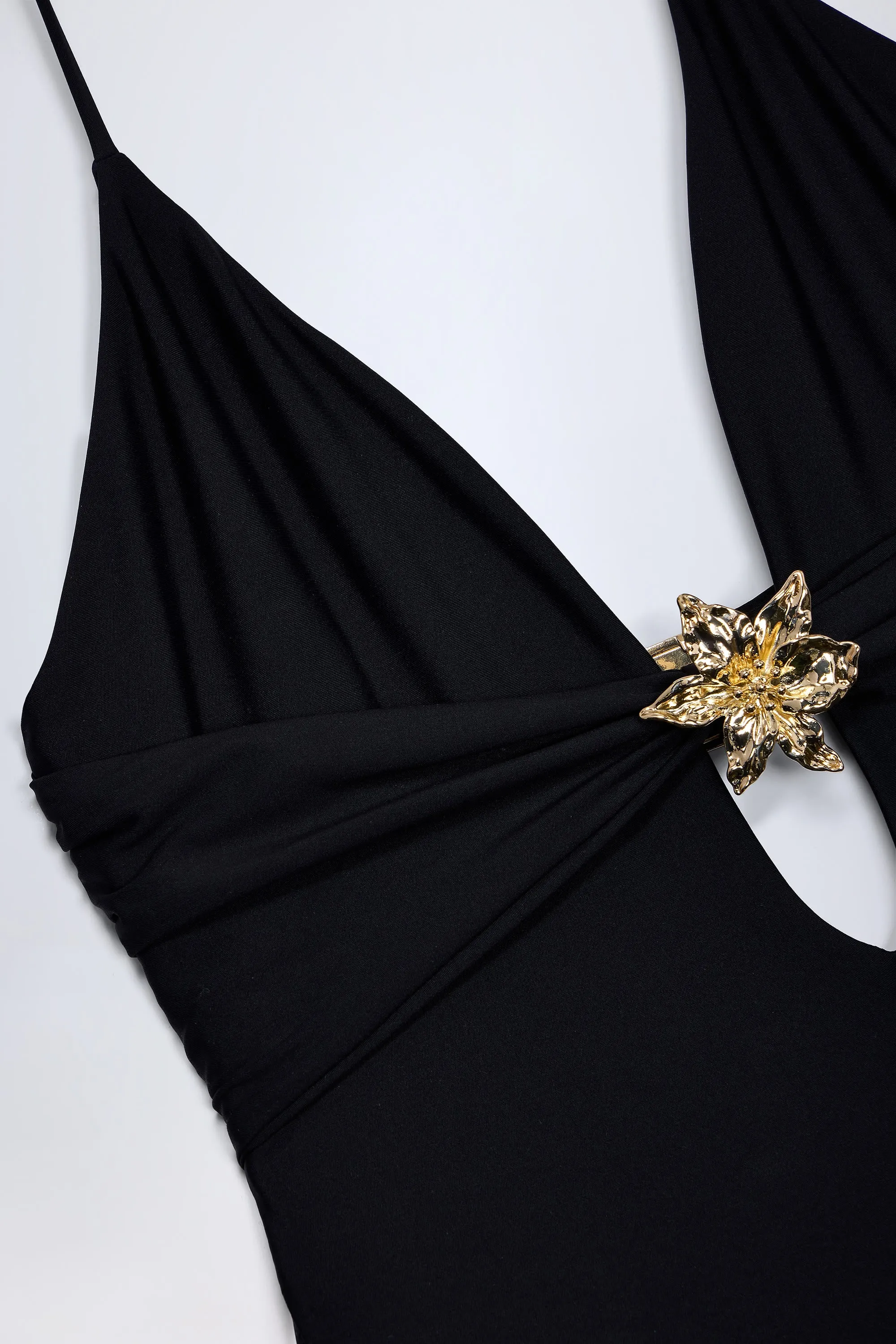 Cut-Out Hardware-Detail Swimsuit in Black sold by Oh Polly product image thumbnail 5