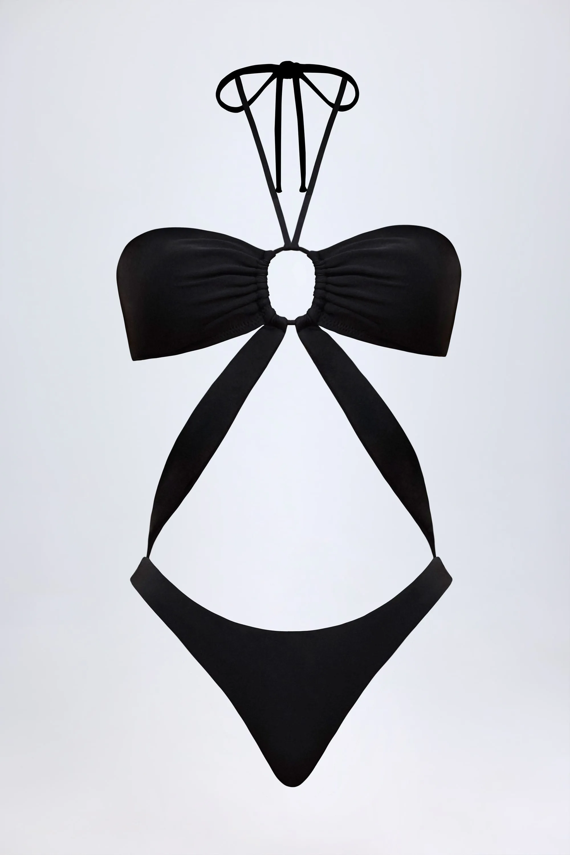 Cut-Out Halterneck Swimsuit in Black sold by Oh Polly product image thumbnail 3
