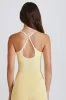 Soft Active Cross-Back Tank Top in Lemon sold by Oh Polly