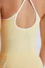 Soft Active Cross-Back Tank Top in Lemon sold by Oh Polly