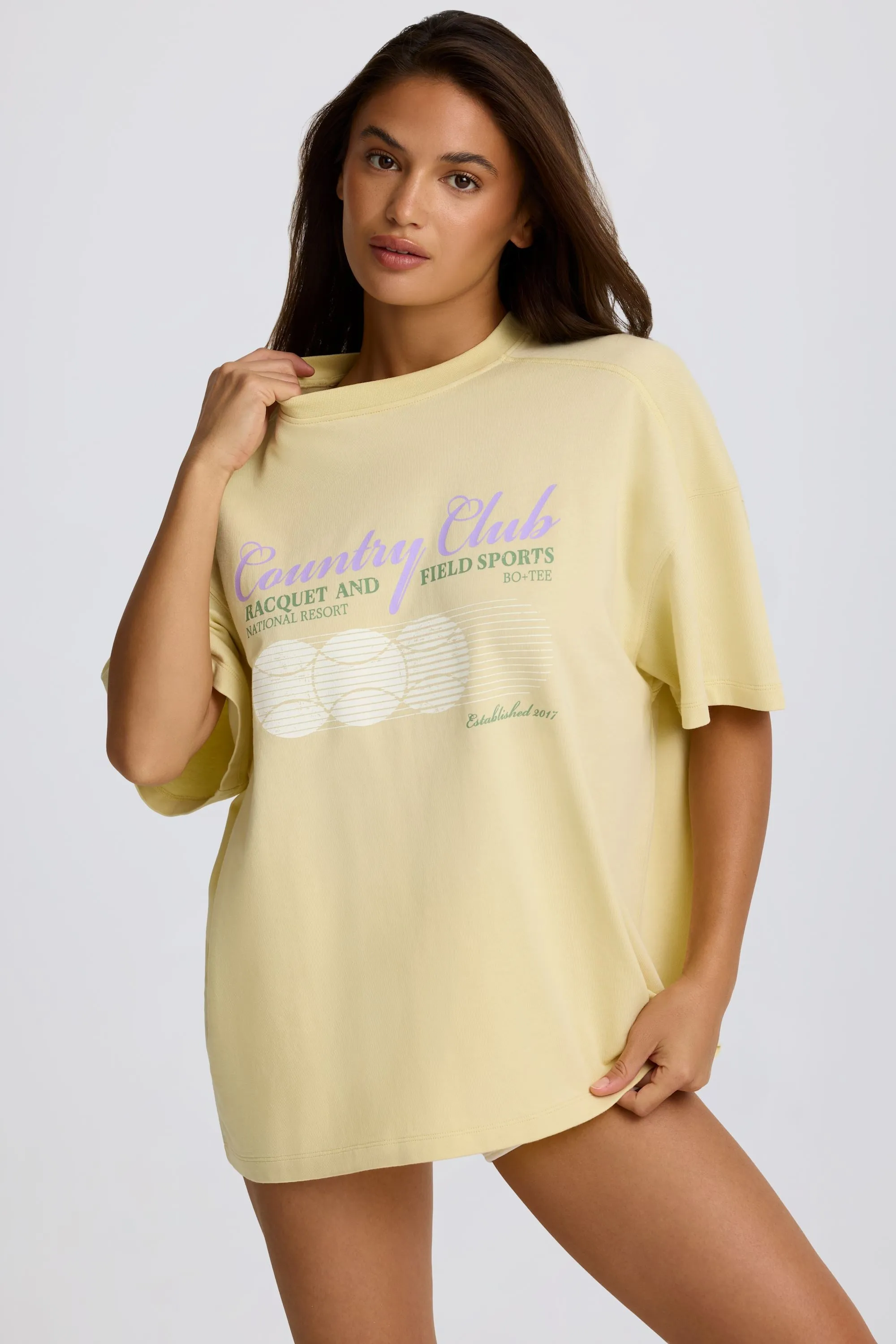 Oversized Graphic T-Shirt in Lemon sold by Oh Polly product image thumbnail 5