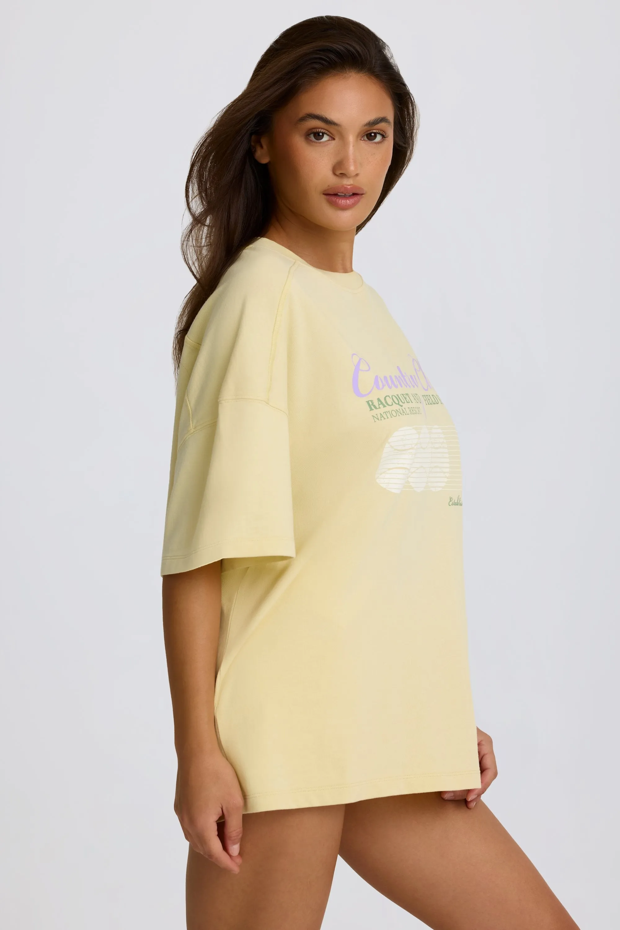 Oversized Graphic T-Shirt in Lemon sold by Oh Polly product image thumbnail 3