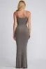 Modal Scoop-Neck Maxi Dress in Grey sold by Oh Polly