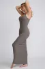 Modal Scoop-Neck Maxi Dress in Grey sold by Oh Polly