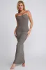 Modal Scoop-Neck Maxi Dress in Grey sold by Oh Polly