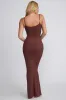 Modal Scoop-Neck Maxi Dress in Chocolate sold by Oh Polly